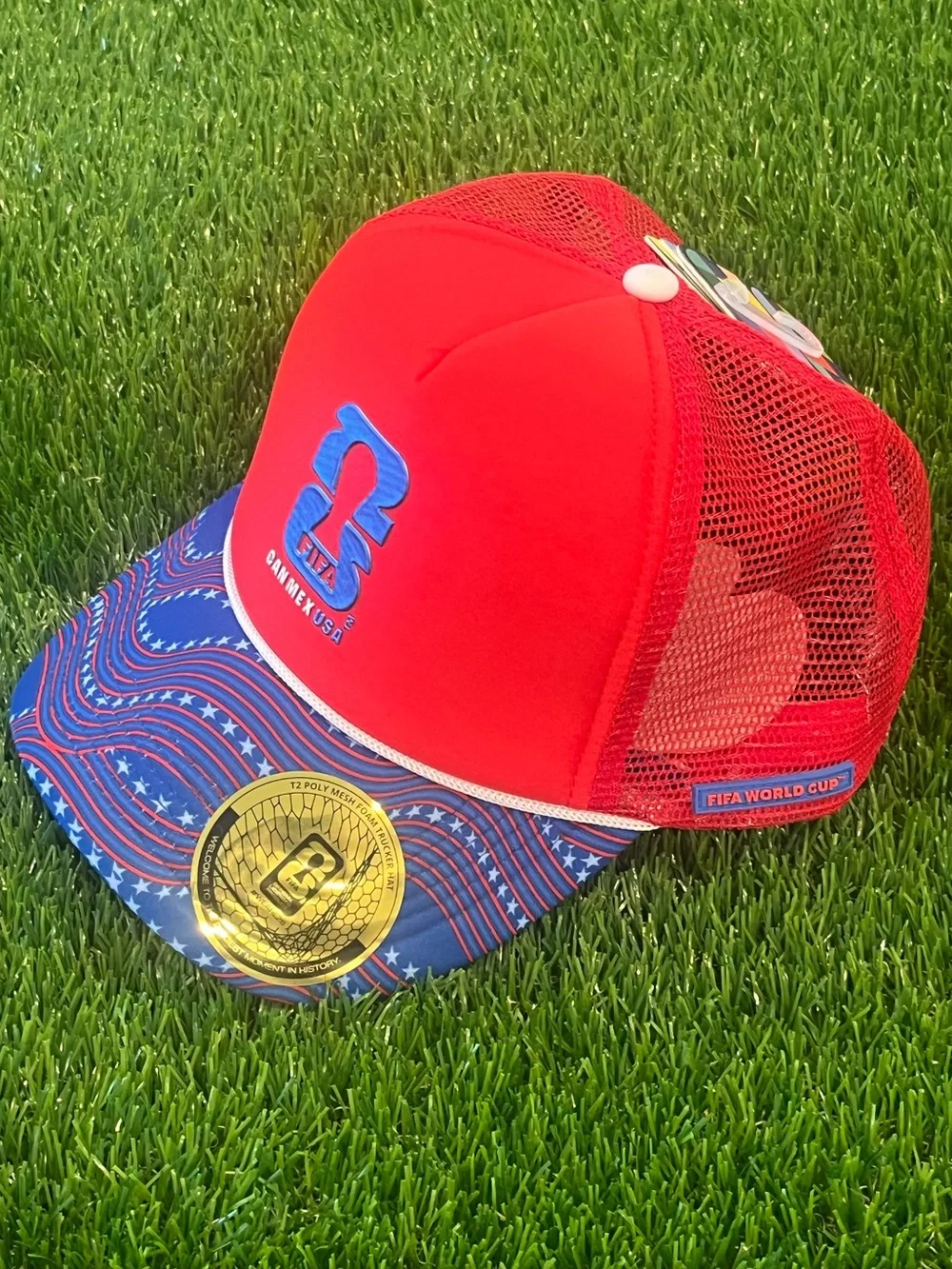 FIFA World Cup 2026 Foam Trucker Hat Snapback NWT Licensed - USA